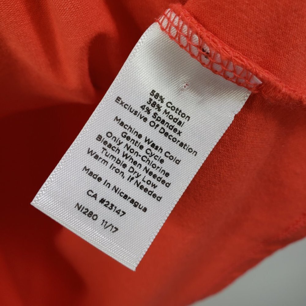 Talbots Grosgrain Ribbon Trim Tank Shell L Red Navy - Picture 6 of 7